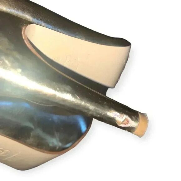 JLO Maya gold peep toe heels - Picture 5 of 5